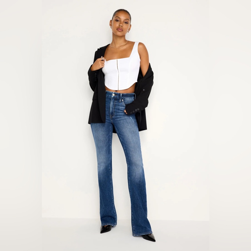 GOOD AMERICAN GOOD CLASSIC BOOT CUT JEANS